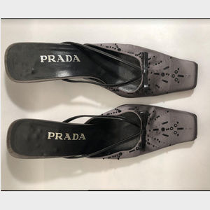 Prada Gray Heels